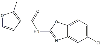 N-(5-chloro-1,3-benzoxazol-2-yl)-2-methylfuran-3-carboxamide 구조식 이미지