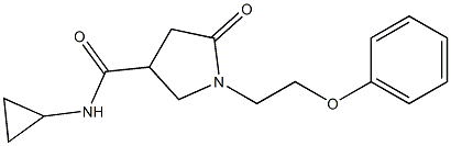 N-cyclopropyl-5-oxo-1-(2-phenoxyethyl)pyrrolidine-3-carboxamide Structure