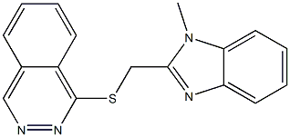 1-[(1-methylbenzimidazol-2-yl)methylsulfanyl]phthalazine Structure