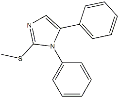 2-methylsulfanyl-1,5-diphenylimidazole 구조식 이미지