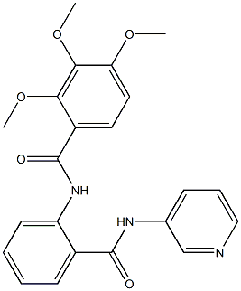 2,3,4-trimethoxy-N-[2-(pyridin-3-ylcarbamoyl)phenyl]benzamide Structure