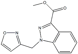 methyl 1-(1,2-oxazol-3-ylmethyl)indazole-3-carboxylate 구조식 이미지