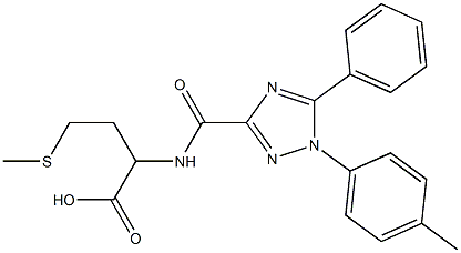 2-[[1-(4-methylphenyl)-5-phenyl-1,2,4-triazole-3-carbonyl]amino]-4-methylsulfanylbutanoic acid Structure