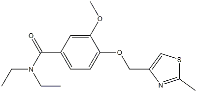 N,N-diethyl-3-methoxy-4-[(2-methyl-1,3-thiazol-4-yl)methoxy]benzamide Structure
