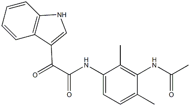 N-(3-acetamido-2,4-dimethylphenyl)-2-(1H-indol-3-yl)-2-oxoacetamide Structure