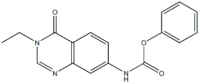 phenyl N-(3-ethyl-4-oxoquinazolin-7-yl)carbamate Structure
