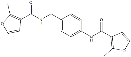 2-methyl-N-[[4-[(2-methylfuran-3-carbonyl)amino]phenyl]methyl]furan-3-carboxamide 구조식 이미지