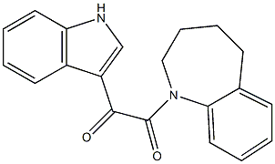 1-(1H-indol-3-yl)-2-(2,3,4,5-tetrahydro-1-benzazepin-1-yl)ethane-1,2-dione Structure
