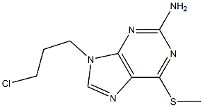 9-(3-chloropropyl)-6-methylsulfanylpurin-2-amine 구조식 이미지