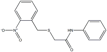 2-[(2-nitrophenyl)methylsulfanyl]-N-phenylacetamide 구조식 이미지