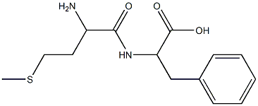 2-[(2-amino-4-methylsulfanylbutanoyl)amino]-3-phenylpropanoic acid Structure