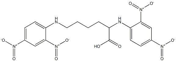 2,6-bis(2,4-dinitroanilino)hexanoic acid 구조식 이미지