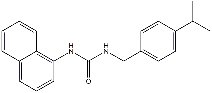 1-naphthalen-1-yl-3-[(4-propan-2-ylphenyl)methyl]urea 구조식 이미지