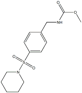 methyl N-[(4-piperidin-1-ylsulfonylphenyl)methyl]carbamate 구조식 이미지