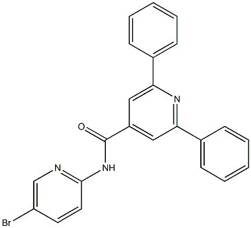 N-(5-bromopyridin-2-yl)-2,6-diphenylpyridine-4-carboxamide Structure