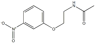 N-[2-(3-nitrophenoxy)ethyl]acetamide 구조식 이미지