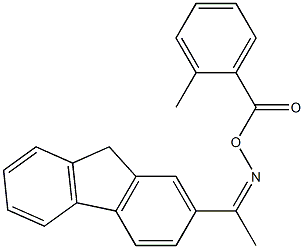 [(Z)-1-(9H-fluoren-2-yl)ethylideneamino] 2-methylbenzoate 구조식 이미지