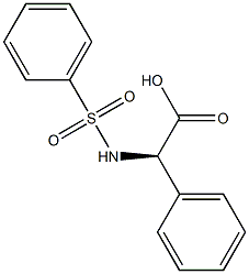 (2R)-2-(benzenesulfonamido)-2-phenylacetic acid 구조식 이미지