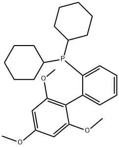 2′-Dicyclohexylphosphino-2,4,6-trimethoxybiphenyl 구조식 이미지
