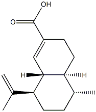 (4aS)-3,4,4aα,5,6,7,8,8aβ-Octahydro-5α-methyl-8β-isopropenylnaphthalene-2-carboxylic acid 구조식 이미지