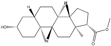 3α-Hydroxy-5α-androstane-17β-carboxylic acid methyl ester Structure