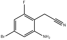 2-AMINO-4-BROMO-6-FLUORO-BENZYL CYANIDE Structure