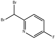 2-DIBROMOMETHYL-5-FLUORO-PYRIDINE Structure