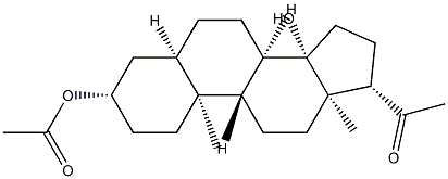 3β-(Acetyloxy)-14β-hydroxy-5β-pregnan-20-one Structure