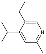 2-Picoline,5-ethyl-4-isopropyl-(6CI) Structure