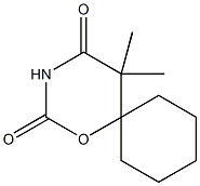 1-Oxa-3-azaspiro[5.5]undecane-2,4-dione,5,5-dimethyl-(6CI) 구조식 이미지