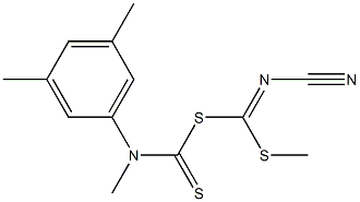 [Cyanamide(methylthio)methyl]methyl3,5-dimethylphenylcarbamodithioate 구조식 이미지