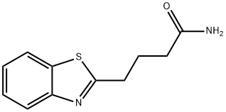 2-Benzothiazolebutyramide(6CI) Structure