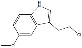 1H-INDOLE,3-(2-CHLOROETHYL)-5-METHOXY- 구조식 이미지