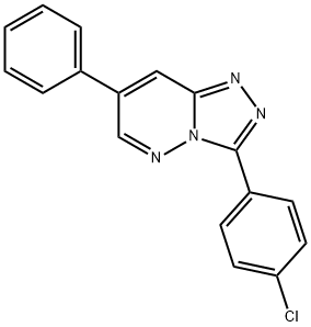 9-(4-chlorophenyl)-4-phenyl-1,2,7,8-tetrazabicyclo[4.3.0]nona-2,4,6,8- tetraene 구조식 이미지