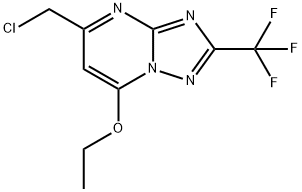 5-(CHLOROMETHYL)-7-ETHOXY-2-(TRIFLUOROMETHYL)[1,2,4]TRIAZOLO[1,5-A]PYRIMIDINE Structure