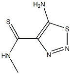 1,2,3-티아디아졸-4-카르보티오아미드,5-아미노-N-메틸-(9CI) 구조식 이미지