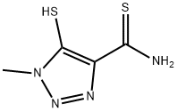 1H-1,2,3-Triazole-4-carbothioamide,5-mercapto-1-methyl-(9CI) 구조식 이미지