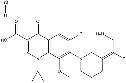 Avarofloxacin hydrochloride Structure