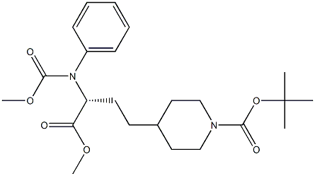 (R)-1-BOC-4-(3-CBZ-AMINO-3-METHOXYCARBONYL-PROPYL)PIPERIDINE 구조식 이미지