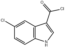 1H-INDOLE-3-CARBONYL CHLORIDE,5-CHLORO- 구조식 이미지