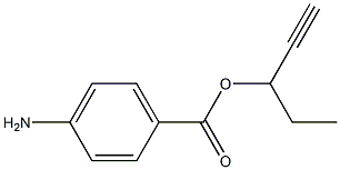 1-펜틴-3-올,p-아미노벤조에이트(6CI) 구조식 이미지