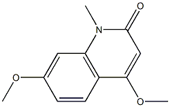 4,7-dimethoxy-1-methyl-2(1H)-quinolinone Structure