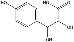 2,3-Dihydroxy-3-(4-hydroxyphenyl)propanoic acid 구조식 이미지