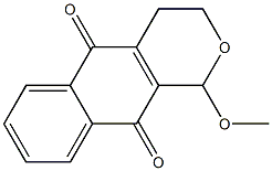 1-METHOXY-3,4-DIHYDRO-1H-BENZO[G]ISOCHROMENE-5,10-DIONE Structure