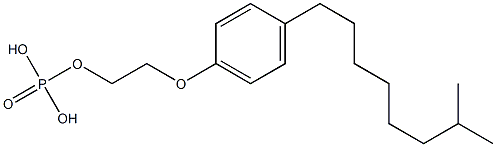 2-[2(or4)-isononylphenoxy]ethyl dihydrogen phosphate Structure