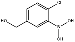 2-CHLORO-5-HYDROXYMETHYLPHENYLBORONIC ACID Structure
