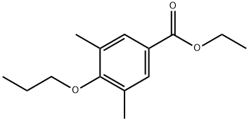 3,5-Dimethyl-4-propoxybenzoic acid ethyl ester Structure