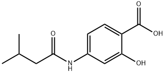 2-hydroxy-4-[(3-methylbutanoyl)amino]benzoic acid Structure