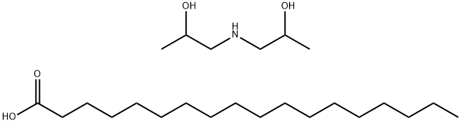 스테아르산,1,1'-이미노디(프로판-2-올)과의화합물(1:1) 구조식 이미지
