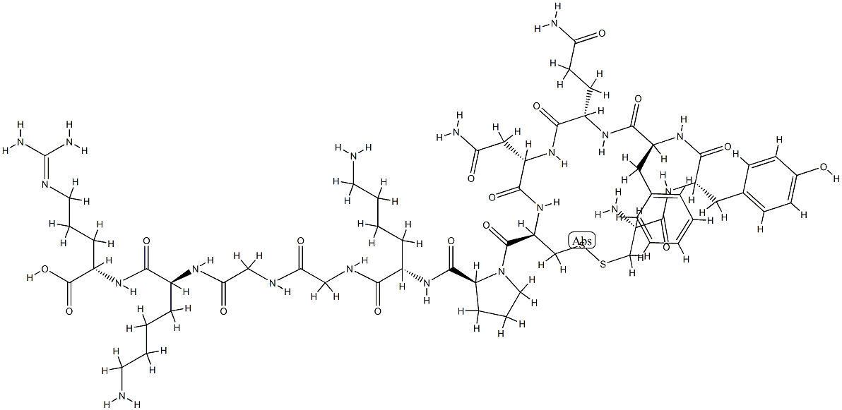 바소프레신,Gly-Lys-Arg-8-Lys- 구조식 이미지